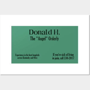 Donald's Business Card (Black) Posters and Art